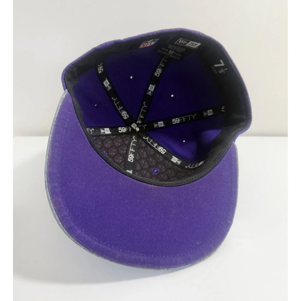 Minnesota Vikings New Era 59Fifty Fitted Baseball‎ Hat Purple - Size 7 1/8